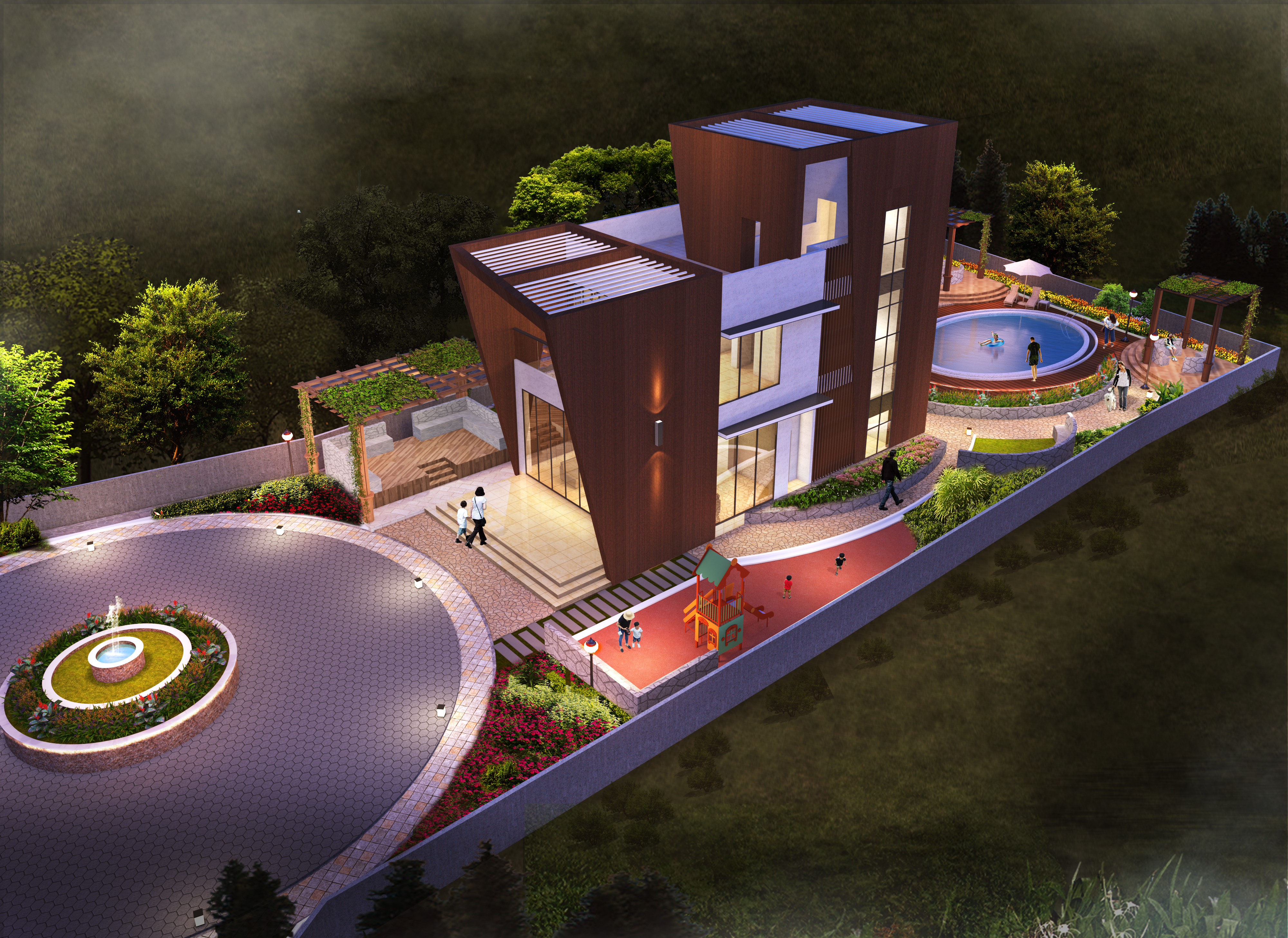 Continental Futura clubhouse aerial view